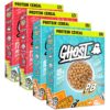GHOST Protein Cereal, Variety Pack in Marshmallow with Lucky Charms Marshmallows & Peanut Butter (4-Pack) - 17G Protein & Good Source of Calcium - Protein Breakfast Cereal & Snack