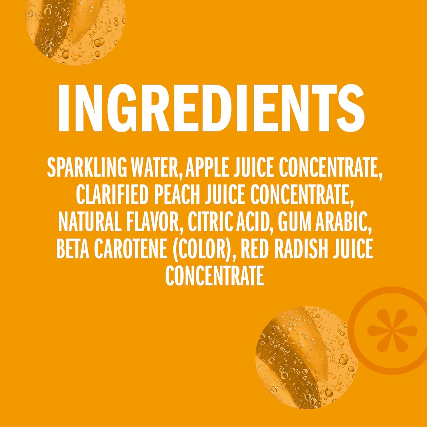 IZZE Sparkling Juice, Peach, No Added Sugars, No Preservatives, Non-GMO, 8.4 Fl Oz Can (Pack of 24)o