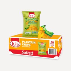 LULU Plantain Chips | Salted Plantain Chips | Whole 30 | Plantain Chips Individual Bags | Healthy Snack | Bulk Chips | Plantain Chips Lightly Salted | Whole 30 Snacks | No Sugar | Gluten Free, Kosher