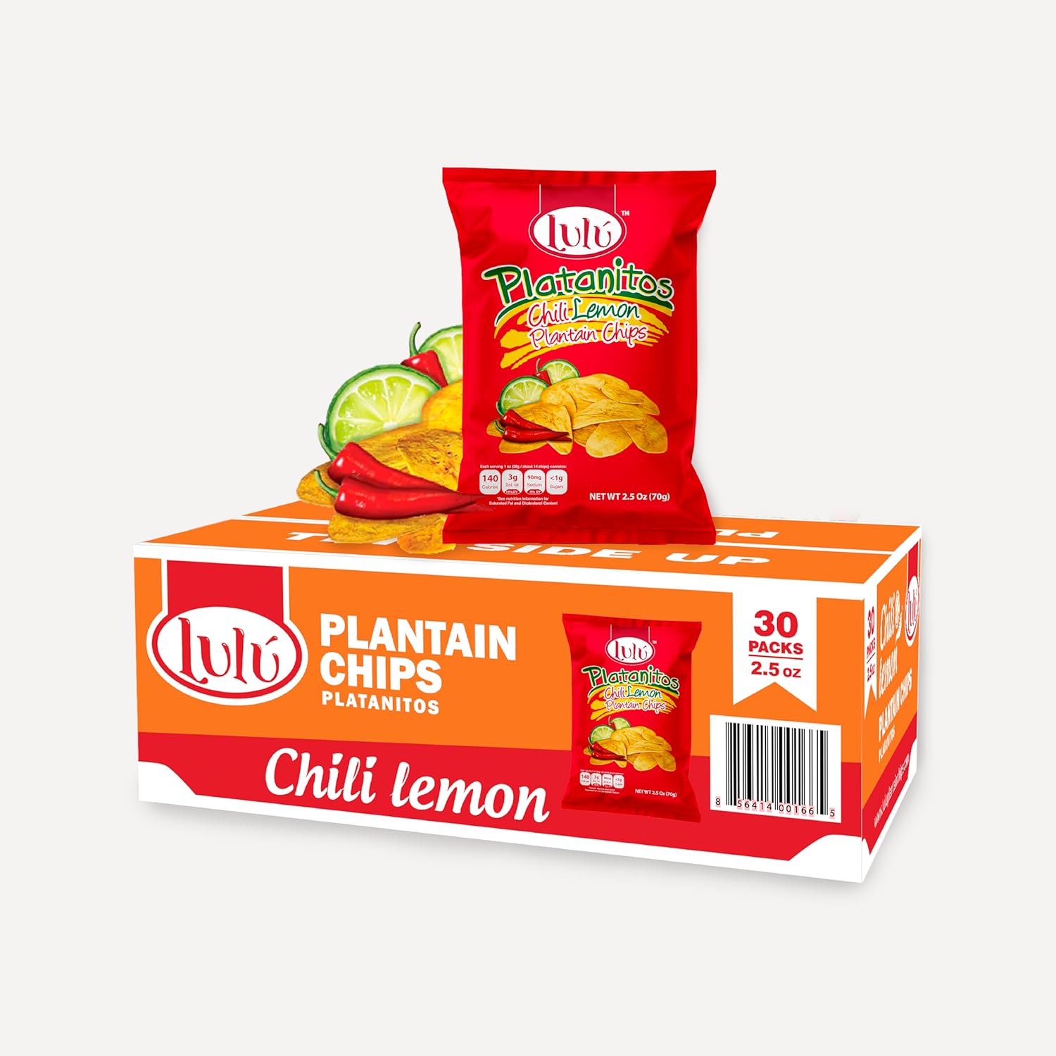 Lulu Plantain Chip Chili Lemon Healthy Snack Plantains Chips Whole 30 Snacks 2.5 OZ Gluten Free Chips All Natural NON-GMO Kosher Lulu Plantain Chip | Chili Lemon | Healthy Snack | Plantains Chips | Whole 30 Snacks | 2.5 OZ | Gluten Free Chips | All Natural | NON-GMO | Kosher