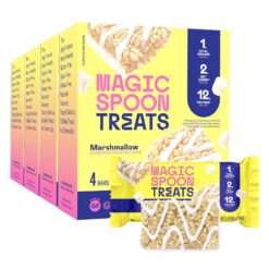MAGIC SPOON Treats - High Protein, Low Carb, Keto Friendly, 1g of Sugar, Gluten Free, Crispy Treat Protein Bar Cereal Bar, On-The-Go Healthy Snack (Marshmallow, 16 Bars)