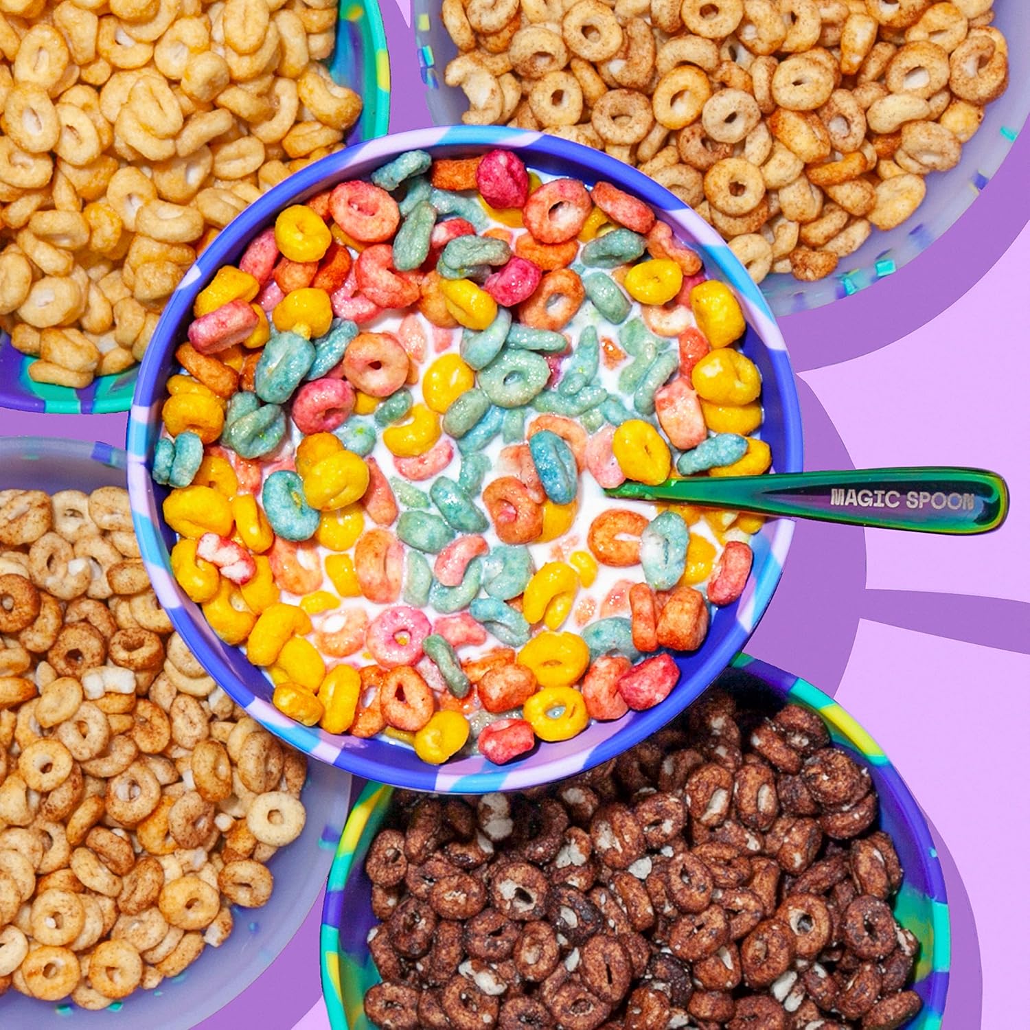 Magic Spoon Cereal, Variety 6-Pack of Cereal + Spoon - Keto & Low Carb Lifestyles, Gluten & Grain Free, High Protein, 0g Sugar9