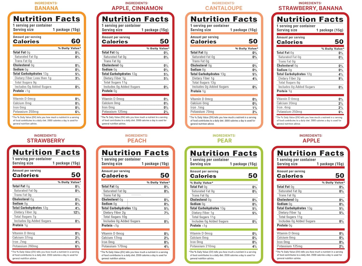 Nature's Turn Freeze-Dried Fruit Snacks, Mega Variety Pack of 16 (0.53 oz Each)1
