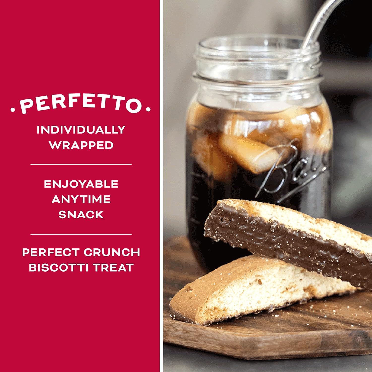 Nonni's Cioccolati Biscotti Italian Cookies - 2 Tubs - Italian Biscotti Cookies - Biscotti Individually Wrapped Cookies w Premium California Almonds & Dark Chocolate - Kosher Coffee Cookies - 21 oz3