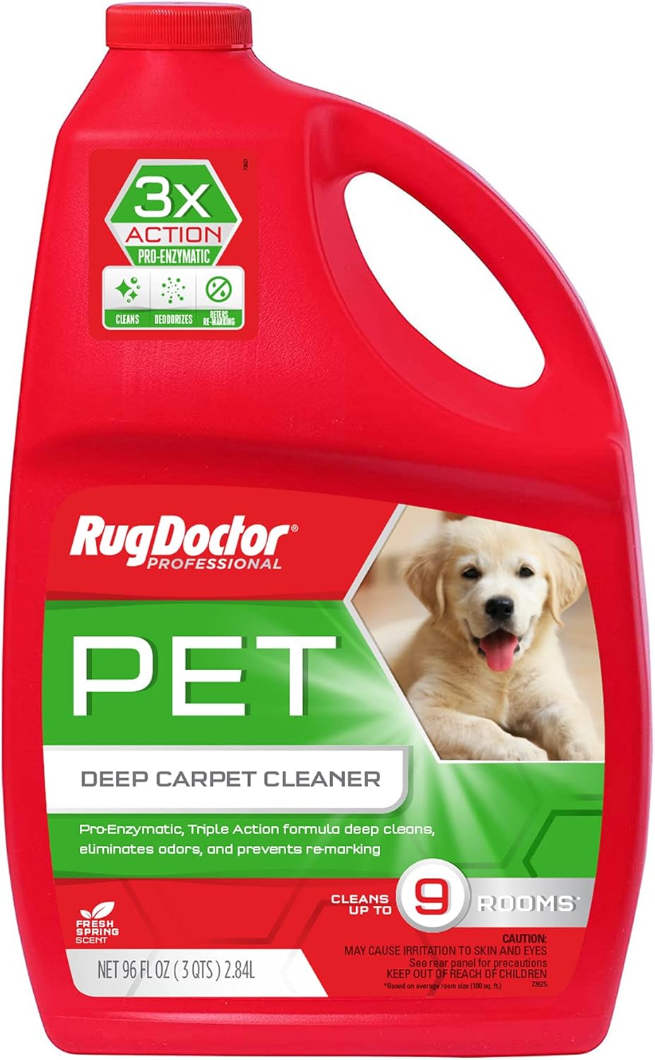 Rug Doctor Pet Carpet Cleaner, 96 oz., Pro-Enzymatic Formula with 3X Action - Cleans, Deodorizes, & Deters Remarking, Concentrated Solution, Professional Grade for Pet Stains & Odors Rug Doctor Pet Carpet Cleaner, 96 oz., Pro-Enzymatic Formula with 3X Action - Cleans, Deodorizes, & Deters Remarking, Concentrated Solution, Professional Grade for Pet Stains & Odors