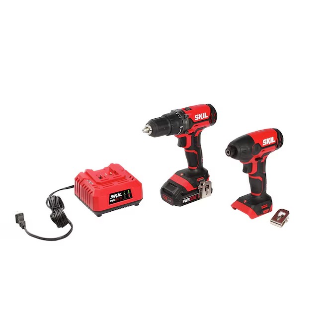 SKIL CB739001 PWR CORE 20-volt 2-Tool Power Tool Combo Kit (1-Battery Included and Charger Included)_11zon SKIL CB739001 PWR CORE 20-volt 2-Tool Power Tool Combo Kit (1-Battery Included and Charger Included)
