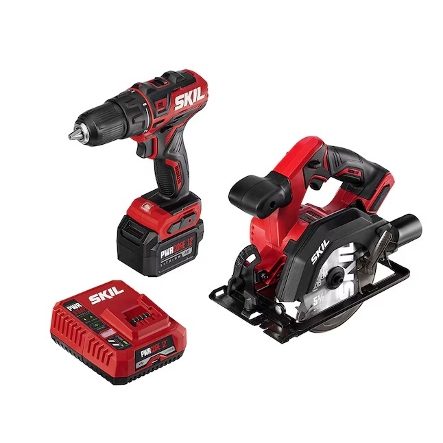 SKIL CB742701 12-volt 2-Tool Brushless Power Tool Combo Kit (1-Battery Included and Charger Included)_11zon SKIL CB742701 12-volt 2-Tool Brushless Power Tool Combo Kit (1-Battery Included and Charger Included)