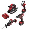 SKIL CB7490A-20 PWR CORE 12-volt 4-Tool Brushless Power Tool Combo Kit (2-Batteries Included and Charger Included)