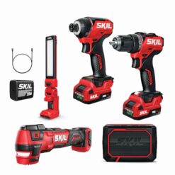 SKIL CB8368A-21 PWR CORE 12-volt 5-Tool Brushless Power Tool Combo Kit (2-Batteries Included and Charger Included)