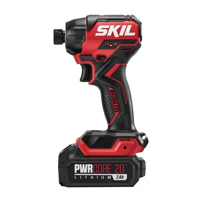 SKIL CB8437B-10 PWR CORE 20-volt 2-Tool Brushless Power Tool Combo Kit (1-Battery Included and Charger Included)156_11zon