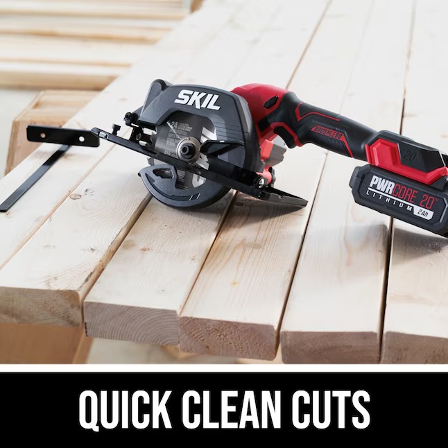 SKIL CR5435B-10 PWR CORE Compact 20-volt 4-1 2-in Brushless Cordless Circular Saw Kit (1-Battery & Charger Included)3_11zon