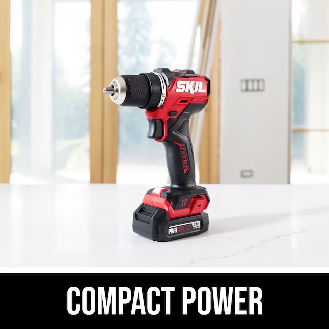 SKIL DL6290A-10 12-volt 1 2-in Brushless Cordless Drill (1-Battery and Charger Included)1_11zon