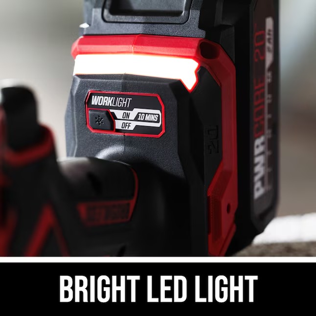 SKIL HD6294B-10 PWR CORE 1 2-in 20-volt Variable Brushless Cordless Hammer Drill (1-Battery and Charger Included)5_11zon
