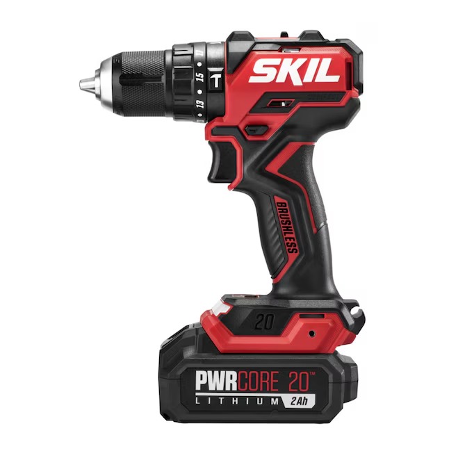SKIL HD6294B-10 PWR CORE 1 2-in 20-volt Variable Brushless Cordless Hammer Drill (1-Battery and Charger Included)6_11zon
