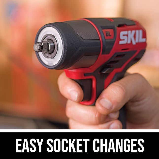 SKIL IW5744-10 PWR CORE 12-volt Variable Brushless 3 8-in square Drive Cordless Impact Wrench (Battery and Charger Included)7_11zon