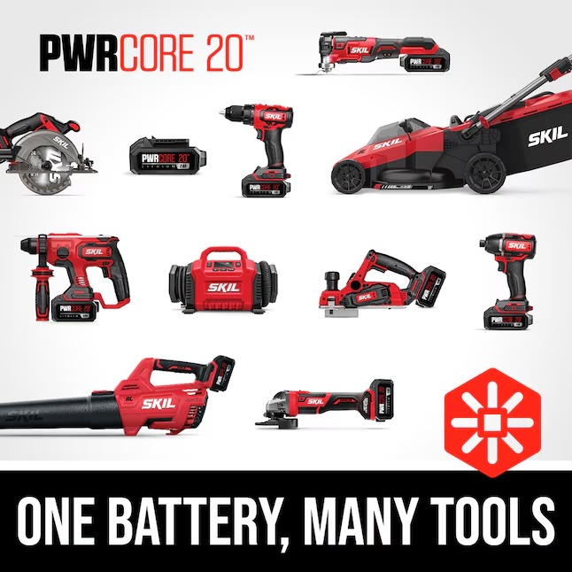 SKIL PWR CORE 20-volt 3-Tool Power Tool Combo Kit (1-Battery Included and Charger Included)0_11zon
