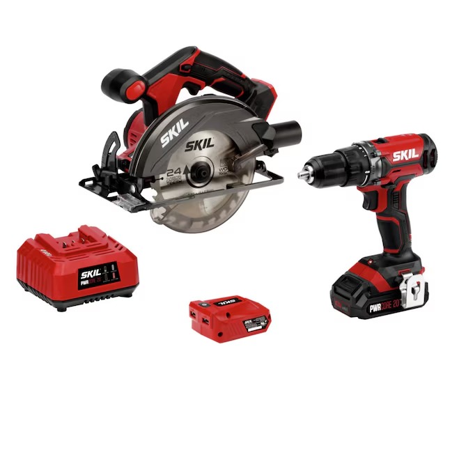 SKIL PWR CORE 20-volt 3-Tool Power Tool Combo Kit (1-Battery Included and Charger Included)_11zon SKIL PWR CORE 20-volt 3-Tool Power Tool Combo Kit (1-Battery Included and Charger Included)