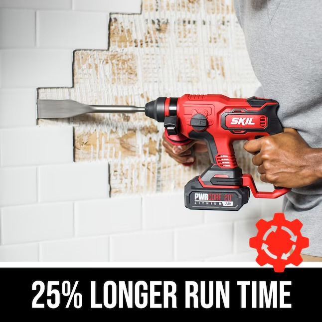 SKIL RH1704-1A PWR CORE 20-volt Sds-plus Variable Cordless Rotary Hammer Drill3_11zon