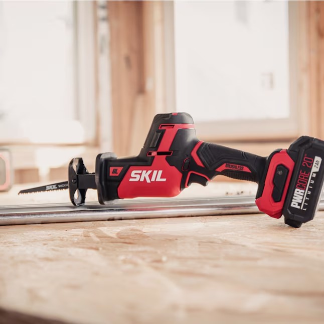 SKIL RS5825B-10 PWR CORE 20-volt Variable Brushless Cordless Reciprocating Saw (Charger and Battery Included)1_11zon