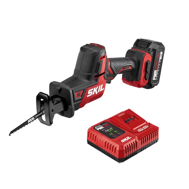 SKIL RS5825B-10 PWR CORE 20-volt Variable Brushless Cordless Reciprocating Saw (Charger and Battery Included)_11zon SKIL RS5825B-10 PWR CORE 20-volt Variable Brushless Cordless Reciprocating Saw (Charger and Battery Included)