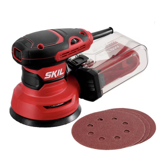SKIL SR211601 120 Volts 2.8-Amp Variable Random Orbital Corded Sander with Dust Management_11zon SKIL SR211601 120 Volts 2.8-Amp Variable Random Orbital Corded Sander with Dust Management