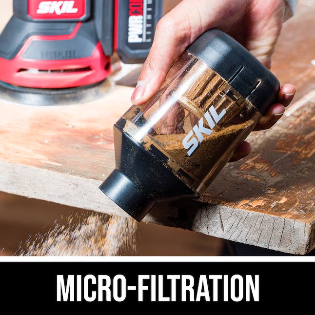 SKIL SR660302 PWR CORE 20 Volts Variable Random Orbital Cordless Sander with Dust Management89_11zon