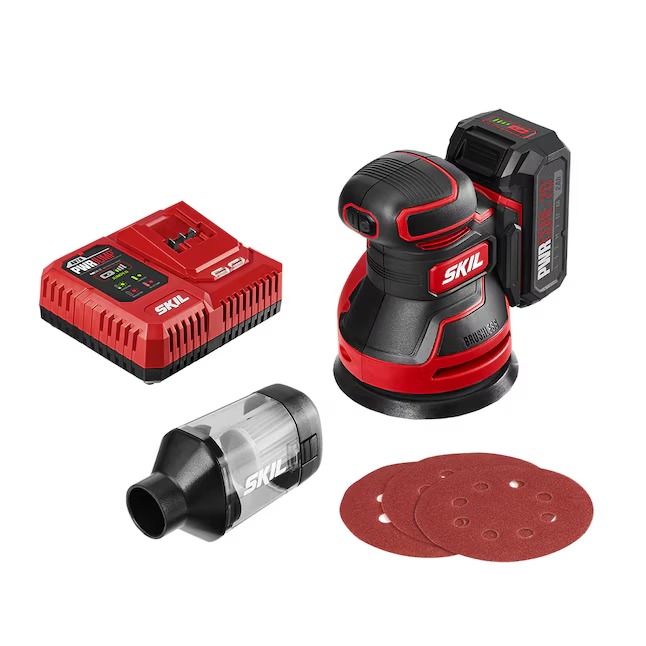 SKIL SR660302 PWR CORE 20 Volts Variable Random Orbital Cordless Sander with Dust Management_11zon SKIL SR660302 PWR CORE 20 Volts Variable Random Orbital Cordless Sander with Dust Management