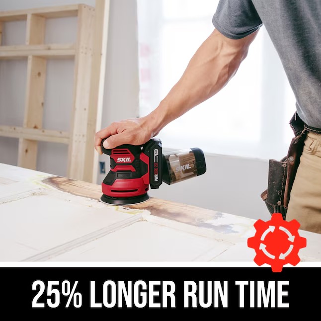 SKIL SR6604B-10 PWR CORE 20 Volts Variable Random Orbital Cordless Sander with Dust Management (Battery Included)3_11zon