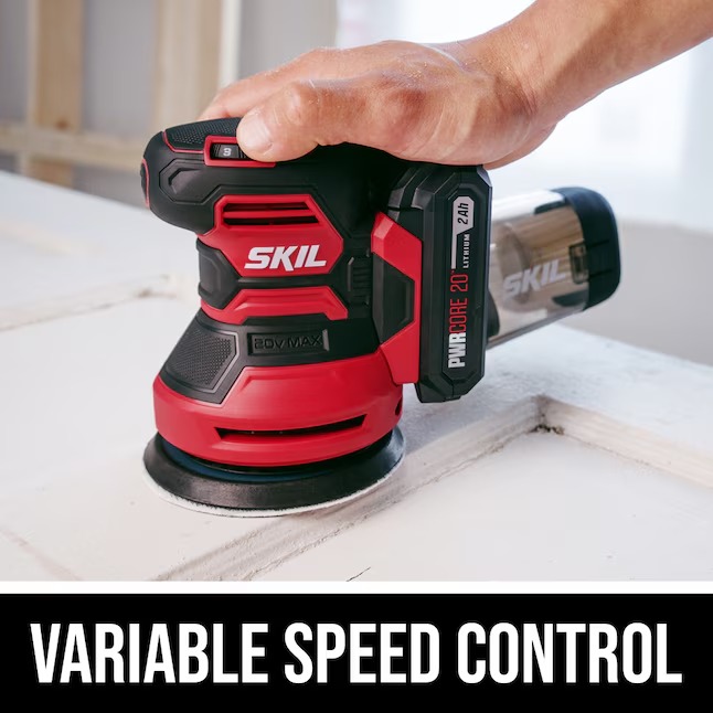 SKIL SR6604B-10 PWR CORE 20 Volts Variable Random Orbital Cordless Sander with Dust Management (Battery Included)4_11zon