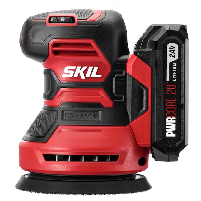 SKIL SR6604B-10 PWR CORE 20 Volts Variable Random Orbital Cordless Sander with Dust Management (Battery Included)9_11zon