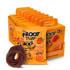 The FROOT Thief Real Fruit Snack Whips, Mango, Nut Free, Perfect for School Lunches and Back to School Snacks, Individual Bags Kids Snacks, 40 Pack