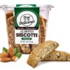 True Delicious VEGAN ALMOND BISCOTTI, 100% plant-based Cookies, (4 boxes of 6oz each) Artisanal Dessert, Non-GMO Natural Ingredients