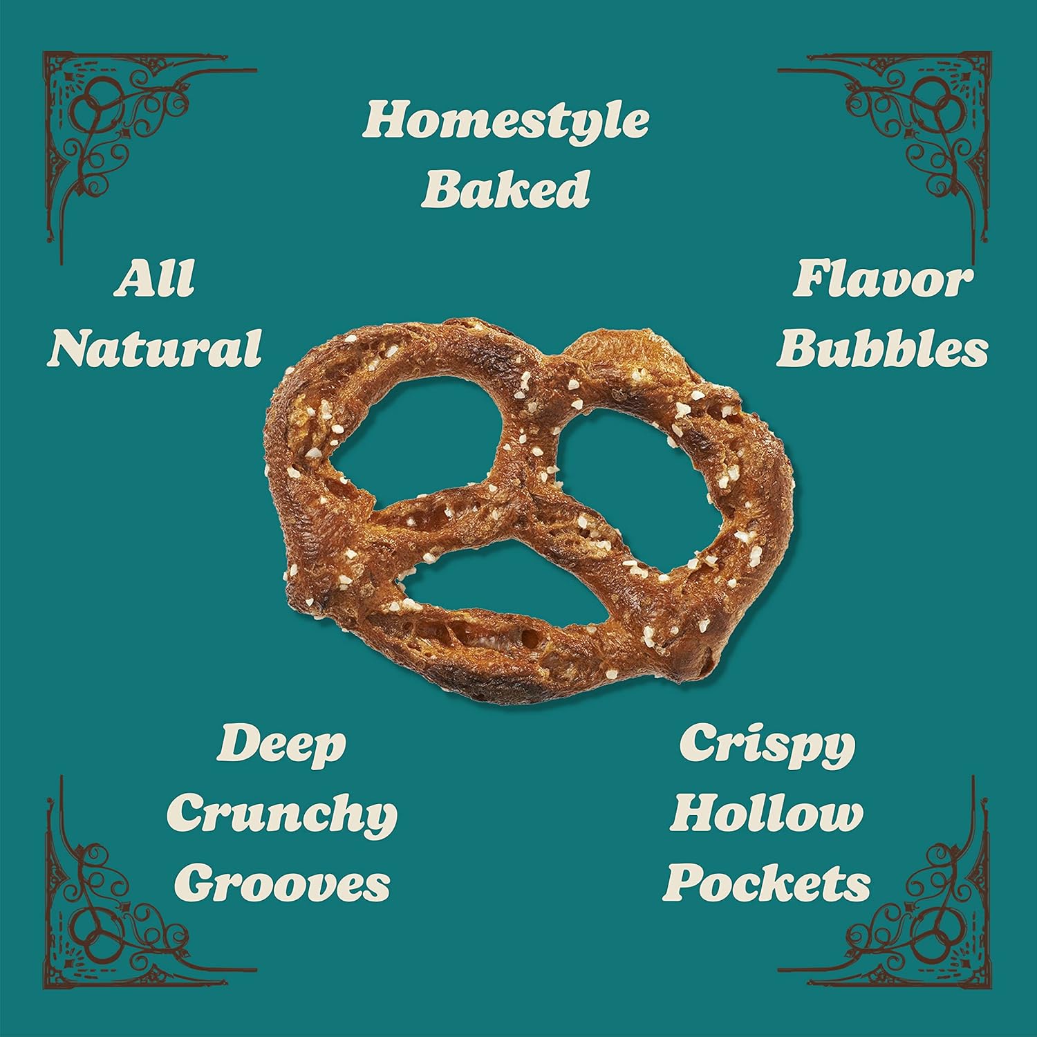 Unique Snacks Original Splits Pretzels, Delicious Homestyle Baked Snack Bag, OU Kosher, and Non-GMO Food, No Artificial Flavor, 11 Oz. Bag, Pack of 125