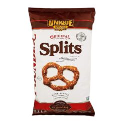 Unique Snacks Original Splits Pretzels, Delicious Homestyle Baked Snack Bag, OU Kosher, and Non-GMO Food, No Artificial Flavor, 16 Oz. Bags, Pack of 12