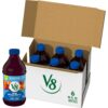 V8 Acai Mixed Berry 100% Fruit and Vegetable Juice, 46 fl oz Bottle (6 Pack)