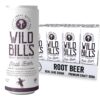 Wild Bill's Classic Root Beer Soda Classic Craft Soda Pop Soft Drinks, Sodas Made with Pure Cane Sugar, Caffeine Free, NO High Fructose Corn Syrup, Gluten Free, Vegan, Low Sodium, 12 Oz 12 Pack