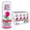 Wild Bill's Ring Pop Strawberry Craft Soda Pop Soft Drinks, Sodas Made with Pure Cane Sugar, Caffeine Free, NO High Fructose Corn Syrup, Gluten Free, Vegan, Low Sodium, 12 Oz 12 Pack