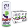 Wild Bill's Ring Pop Watermelon Craft Soda Pop Soft Drinks, Sodas Made with Pure Cane Sugar, Caffeine Free, NO High Fructose Corn Syrup, Gluten Free, Vegan, Low Sodium, 12 Oz 12 Pack