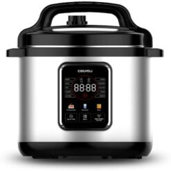 13-in-1 Electric Pressure Cooker, Rice Cooker, Steamer, Sauté, Yogurt Maker, 10 Safety Features, Non-Stick Inner Pot, 6 Quart, Stainless Steel