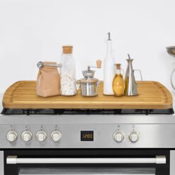 30x20 Stove Top Cover, Bamboo Wood Noodle Board Stove Cover for Gas Stove, Extra Large Cutting Board for Kitchen, Stove Top Cutting Board