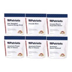 4Patriots: 1-Week Emergency Food Supply Survival Kit, Perfect for Camping, Freeze-Dried Preparedness Food, Designed to Last 25 Years, Be Ready with 42 Servings of Delicious Breakfast, Lunch, & Dinner