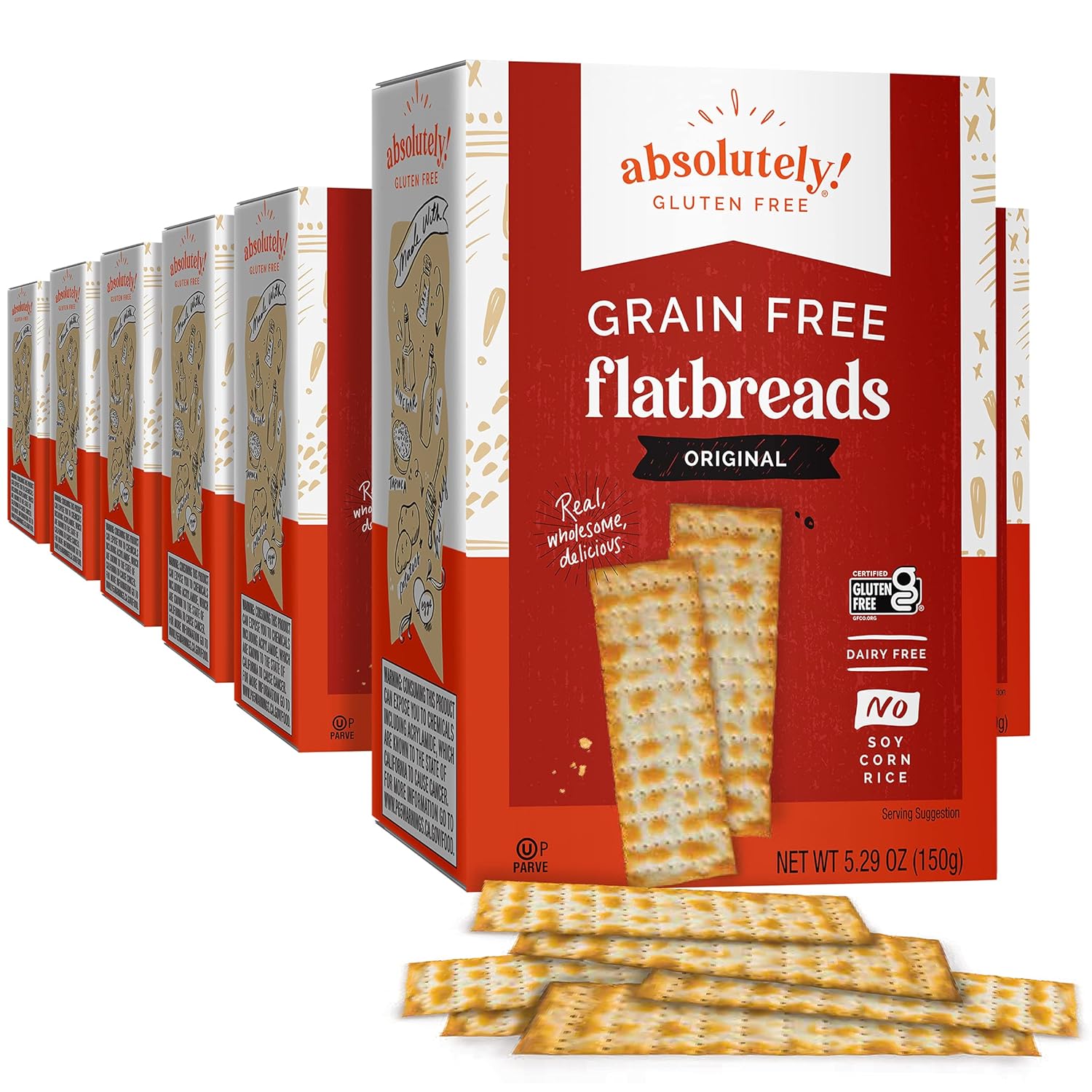 Absolutely Gluten Free Original Flatbread, 5.29-Ounce (12 Pack) Absolutely Gluten Free Original Flatbread, 5.29-Ounce (12 Pack)