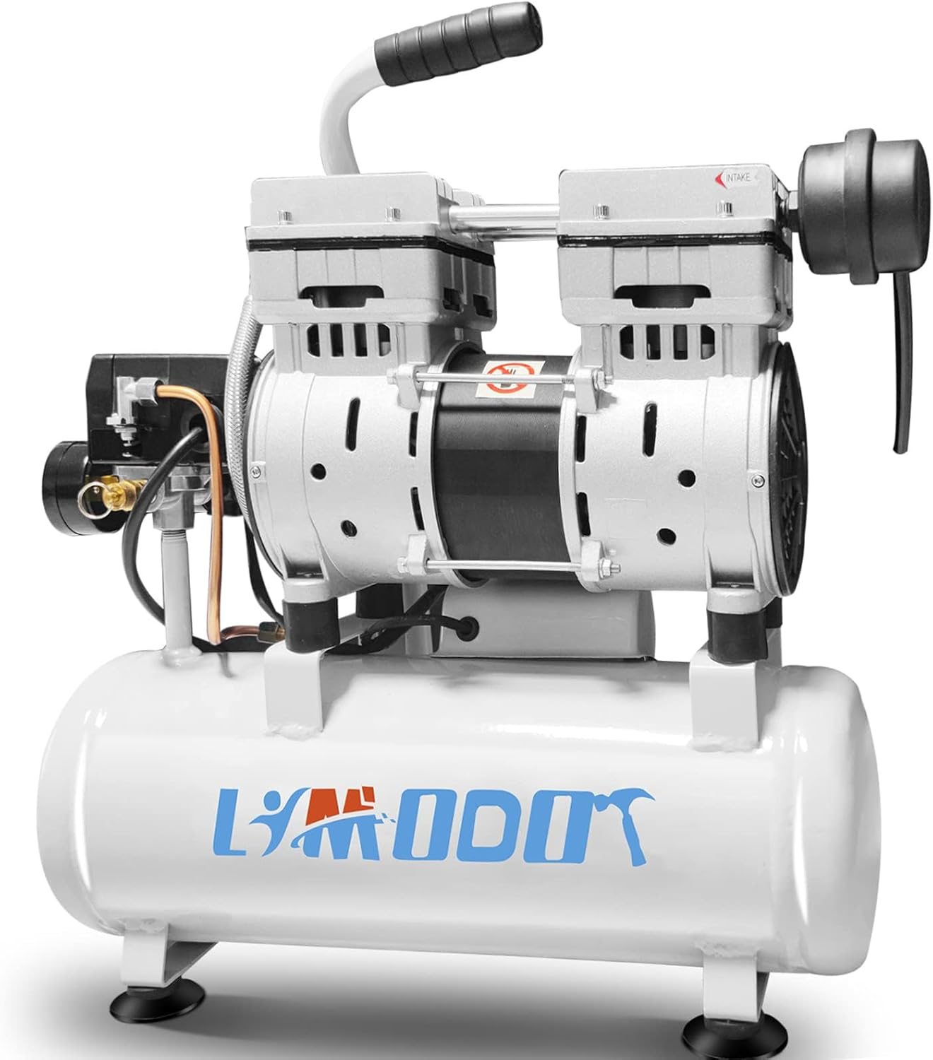 Air Compressor, Ultra Quiet, Only 60dB, 2 Gallon Steel Air Tank, Oil Free, 2.5 CFM at 90 PSI, Fast 14s Recovery Time, Ideal For Shop, Garage, Nail Gun, Pneumatic Tools, 1HP Air Compressor, Ultra Quiet, Only 60dB, 2 Gallon Steel Air Tank, Oil Free, 2.5 CFM at 90 PSI, Fast 14s Recovery Time, Ideal For Shop, Garage, Nail Gun, Pneumatic Tools, 1HP
