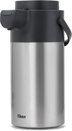 Airpot Coffee Dispenser with Pump - Coffee Carafes for Keeping Hot - Beverage Dispenser - 135oz/4L Thermal Coffee Carafe for Hot Liquids - Stainless Steel Insulated Coffee Thermos Carafe