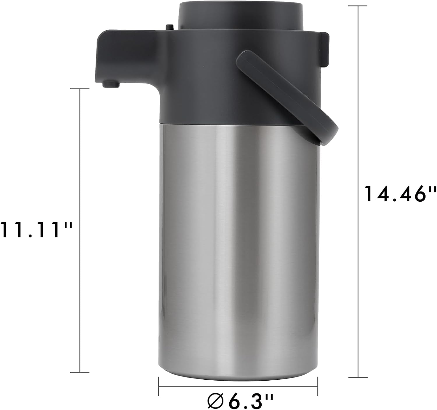 Airpot Coffee Dispenser with Pump - Coffee Carafes for Keeping Hot - Beverage Dispenser - 135oz 4L Thermal Coffee Carafe for Hot Liquids - Stainless Steel Insulated Coffee Thermos Carafe1