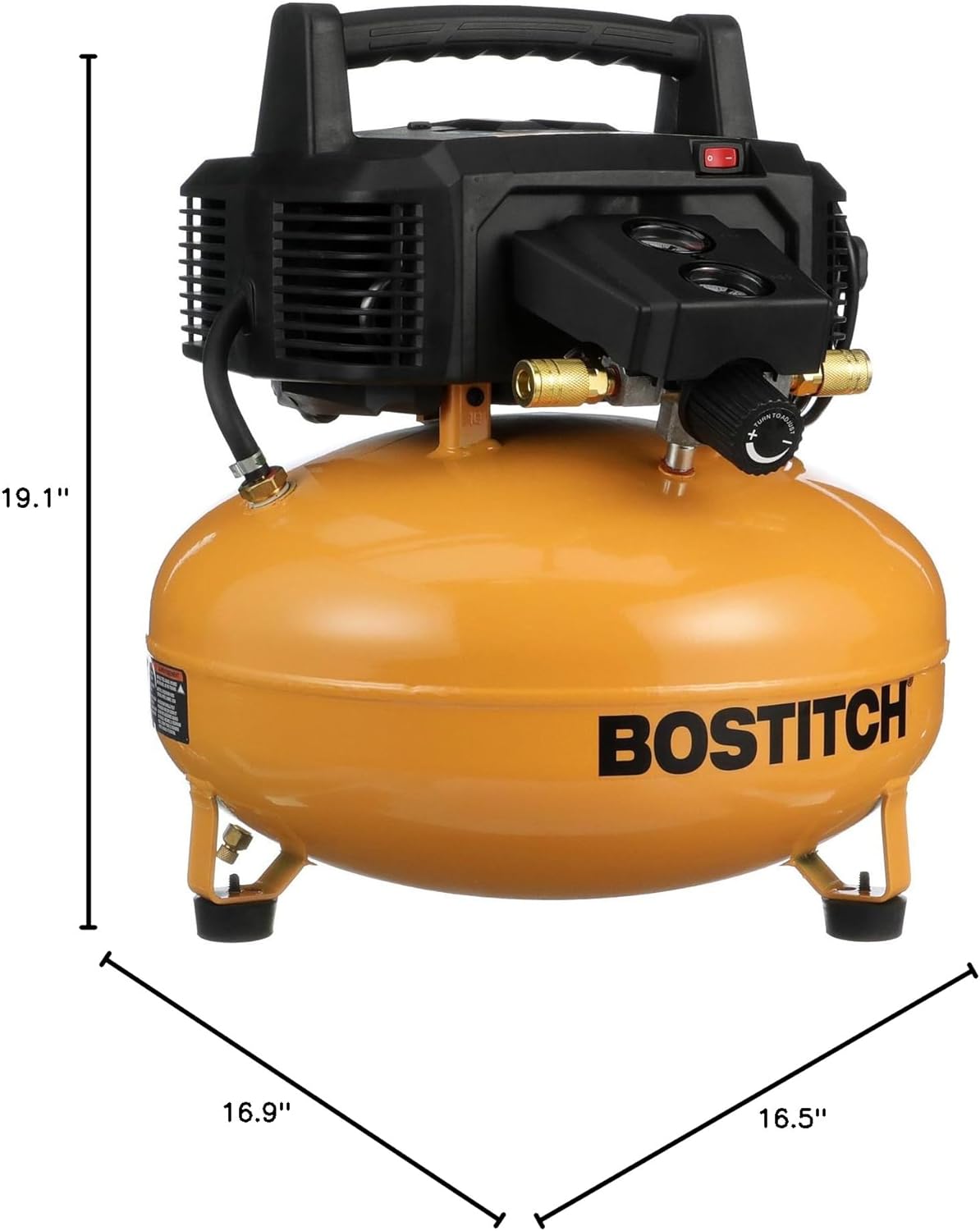 BOSTITCH Air Compressor Kit, Oil-Free, 6 Gallon, 150 PSI (BTFP02012-WPK)9