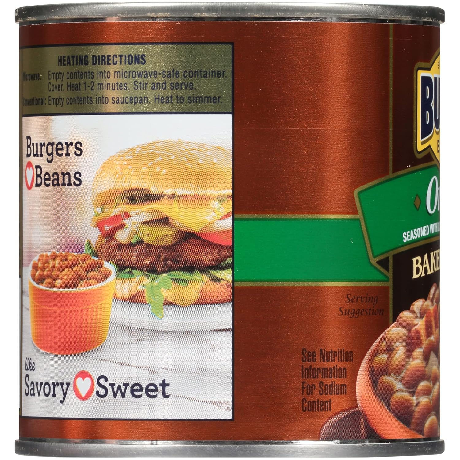 BUSH'S BEST 16 oz Canned Onion Baked Beans, Source of Plant Based Protein and Fiber, Low Fat, Gluten Free, (Pack of 12)3