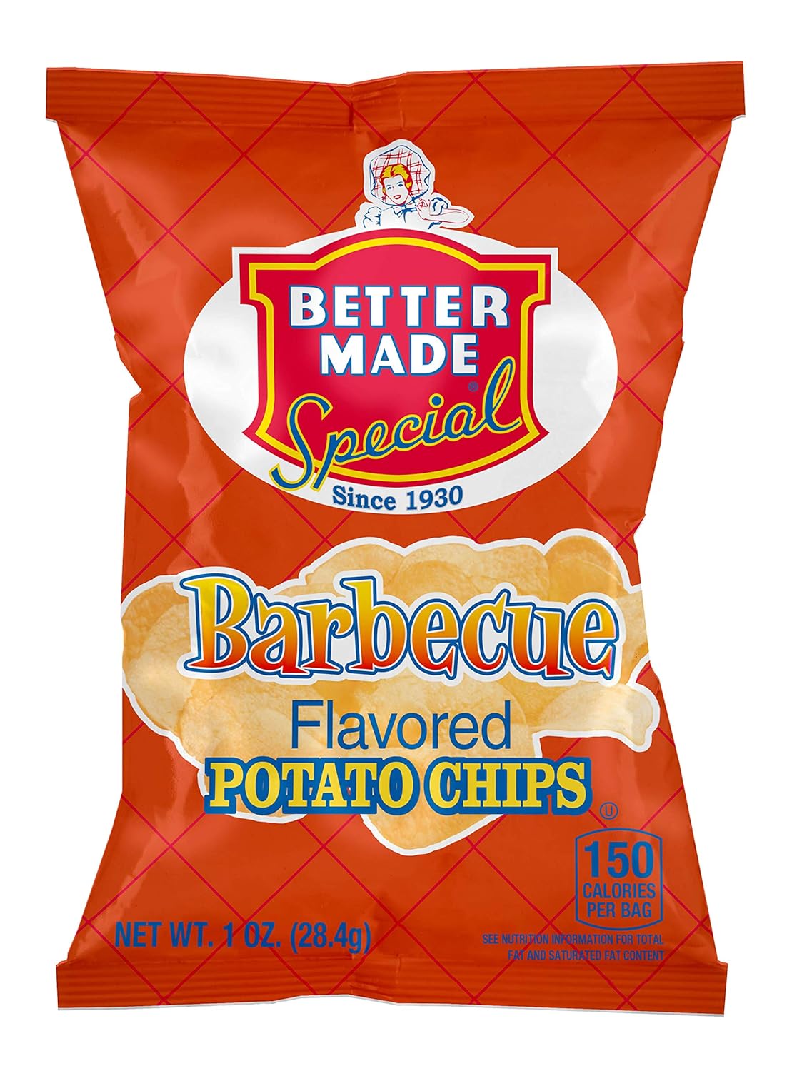 Better Made Special Original & BBQ Potato Chips Variety Pack - Case of 50-1oz Bags - 25 BBQ 25 Original - Crunchy, Individual Snacks Made from Fresh Potatoes1
