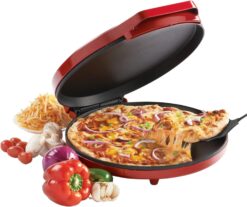 Betty Crocker Countertop Pizza Maker, 1440-Watt Pizza Maker Machine for Home, BC-2958CR, Red