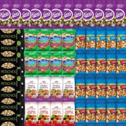 Bussin Boxes Nuts Snack Packs with Mixed Nuts and Trail Mix Healthy Snacks Variety Pack for Adults (56 Count)